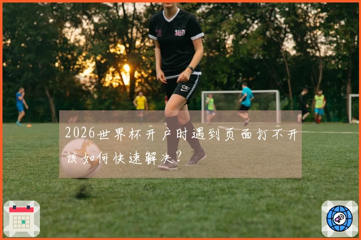 2026世界杯开户时遇到页面打不开该如何快速解决？